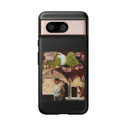 Tough Phone Case Print with "Psyche of Lost Youth" - art under moonlight