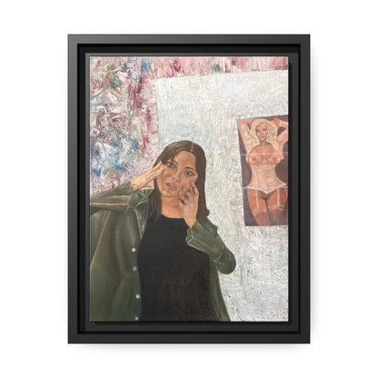 Framed Canvas of "Lost in Metamorphosis" - art under moonlight