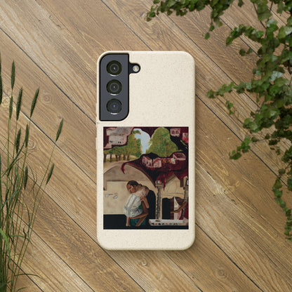 Biodegradable Phone Case Printed with "Psyche of Lost Youth" - art under moonlight