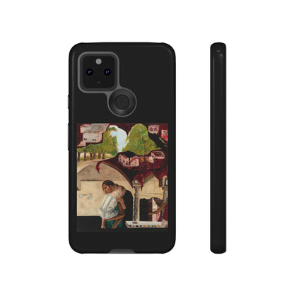 Tough Phone Case Print with "Psyche of Lost Youth" - art under moonlight