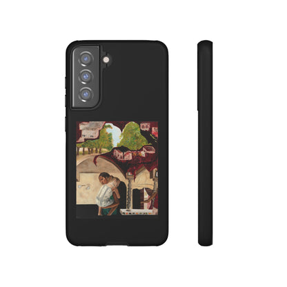 Tough Phone Case Print with "Psyche of Lost Youth" - art under moonlight