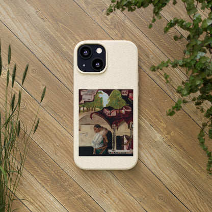 Biodegradable Phone Case Printed with "Psyche of Lost Youth" - art under moonlight