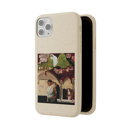 Biodegradable Phone Case Printed with "Psyche of Lost Youth" - art under moonlight