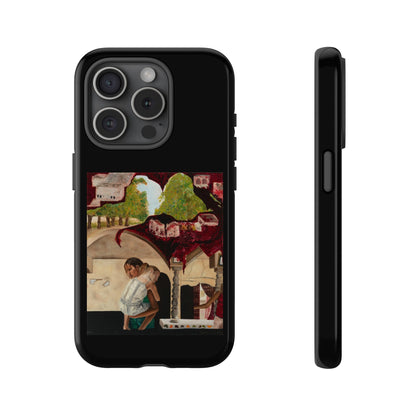 Tough Phone Case Print with "Psyche of Lost Youth" - art under moonlight