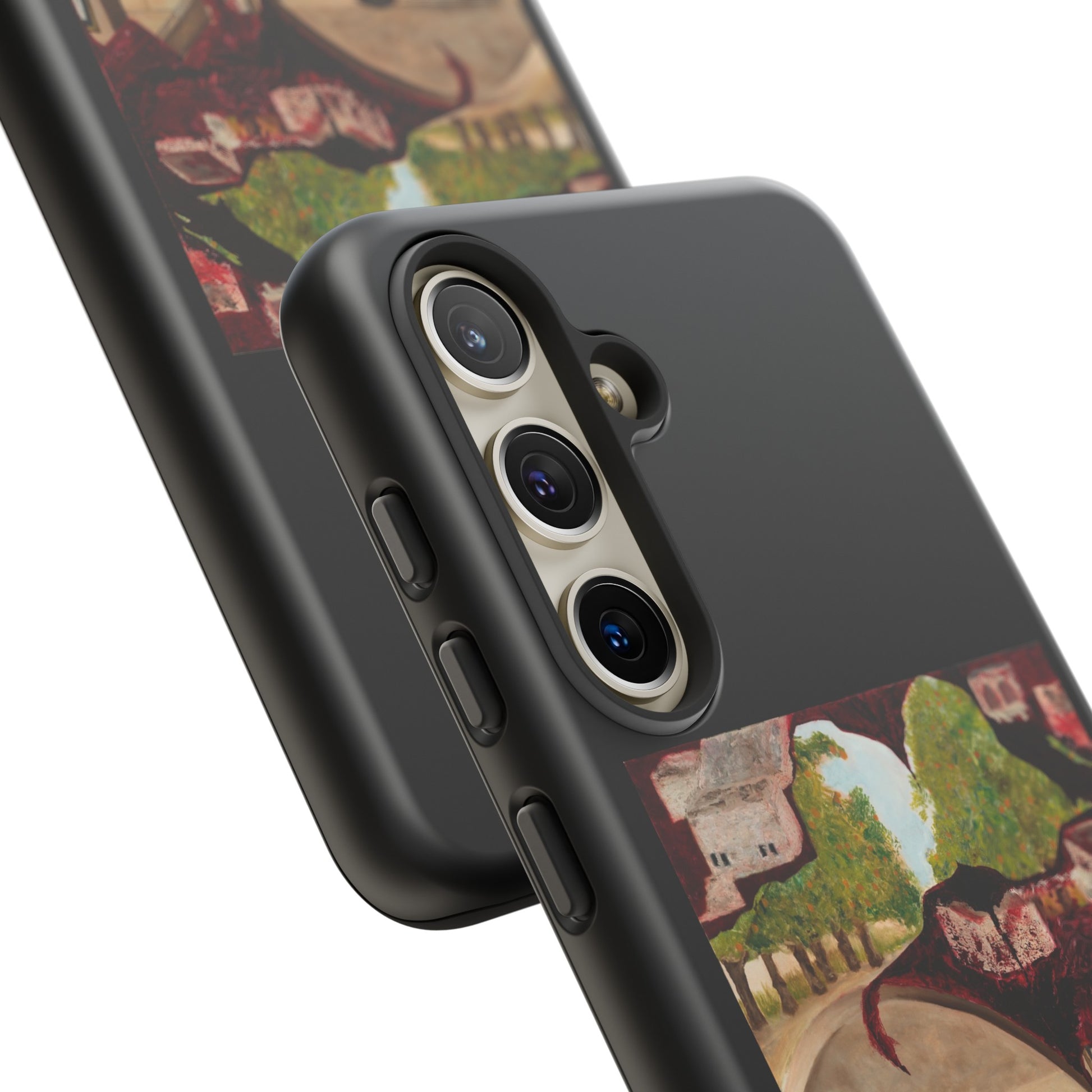 Tough Phone Case Print with "Psyche of Lost Youth" - art under moonlight