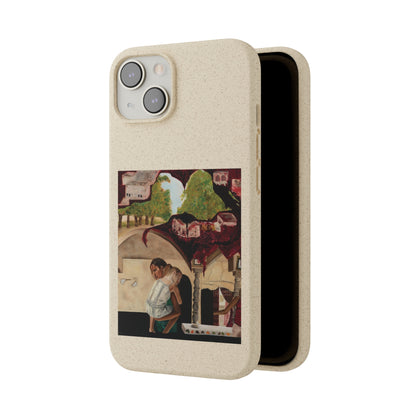 Biodegradable Phone Case Printed with "Psyche of Lost Youth" - art under moonlight