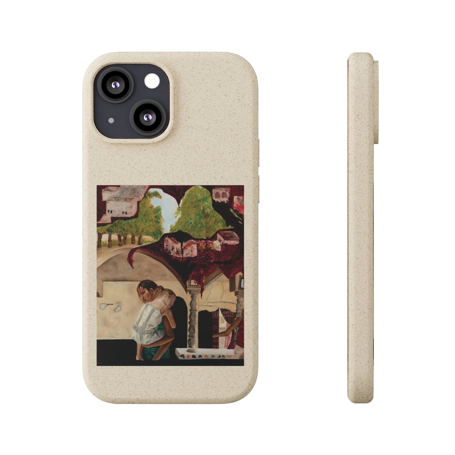 Biodegradable Phone Case Printed with "Psyche of Lost Youth" - art under moonlight