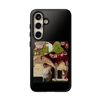 Tough Phone Case Print with "Psyche of Lost Youth" - art under moonlight