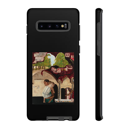 Tough Phone Case Print with "Psyche of Lost Youth" - art under moonlight