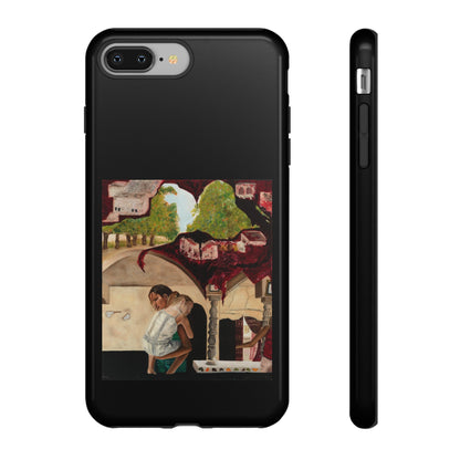 Tough Phone Case Print with "Psyche of Lost Youth" - art under moonlight