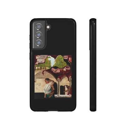 Tough Phone Case Print with "Psyche of Lost Youth" - art under moonlight