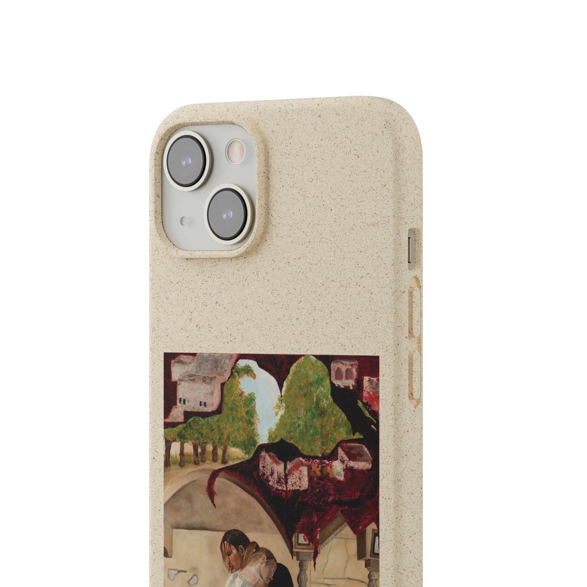 Biodegradable Phone Case Printed with "Psyche of Lost Youth" - art under moonlight