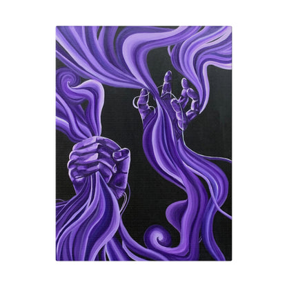 Matte Canvas, Stretched, 0.75" - art under moonlight