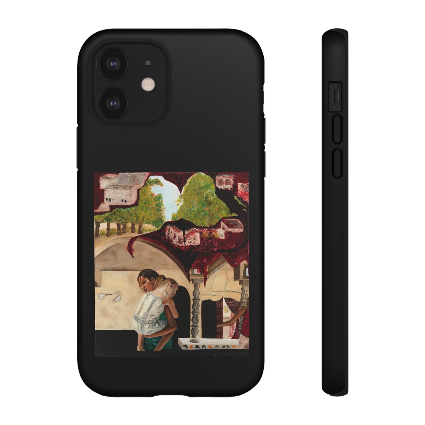 Tough Phone Case Print with "Psyche of Lost Youth" - art under moonlight
