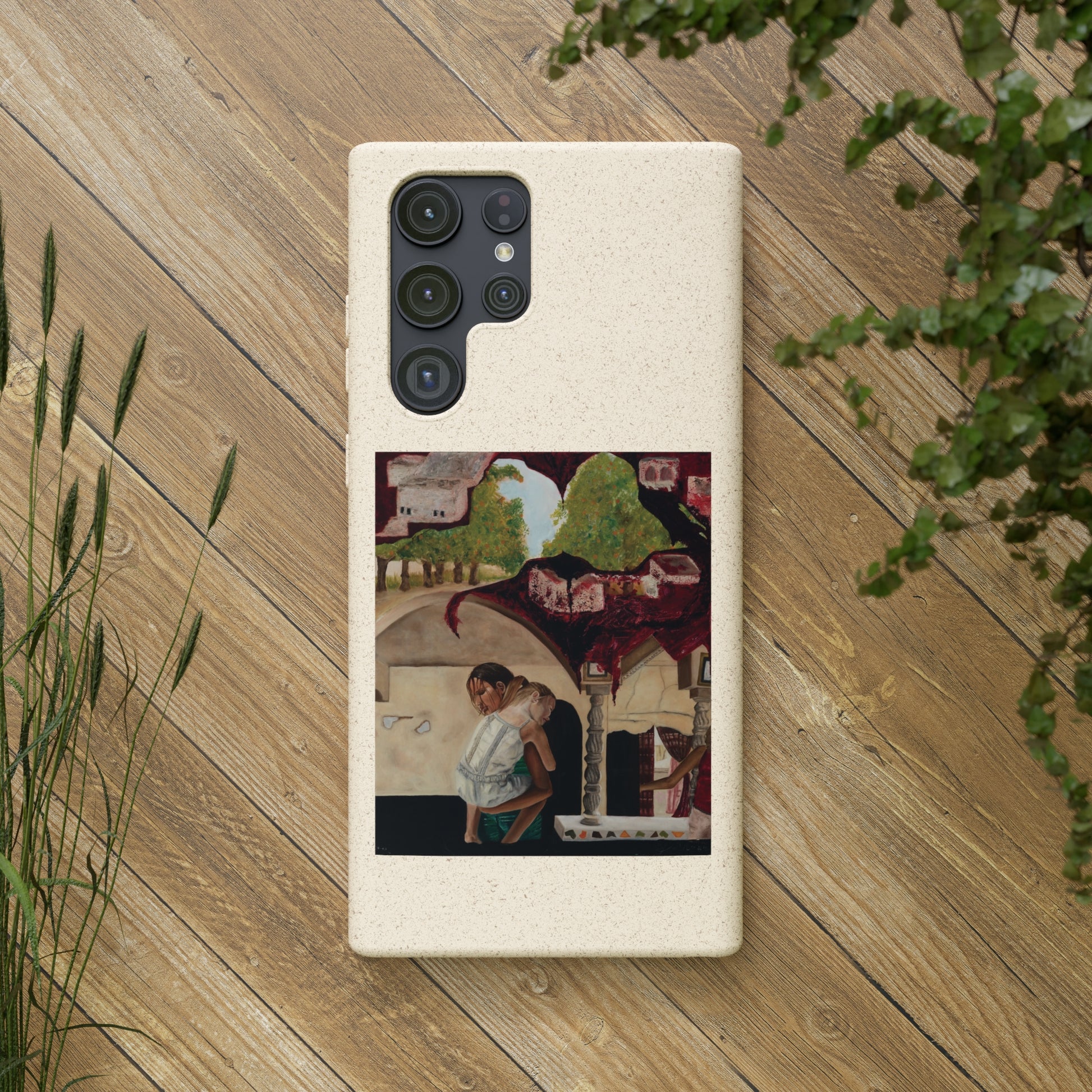 Biodegradable Phone Case Printed with "Psyche of Lost Youth" - art under moonlight