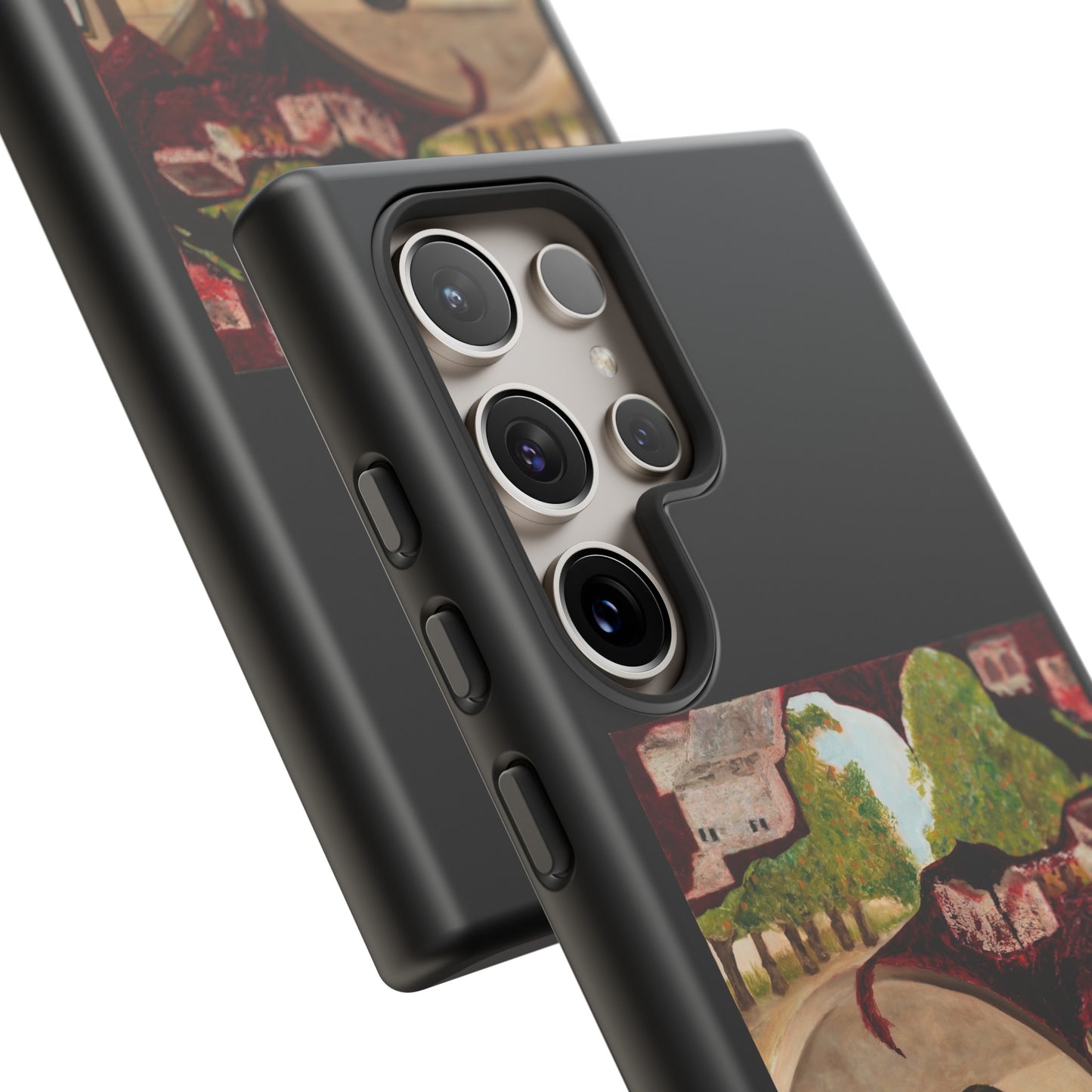 Tough Phone Case Print with "Psyche of Lost Youth" - art under moonlight