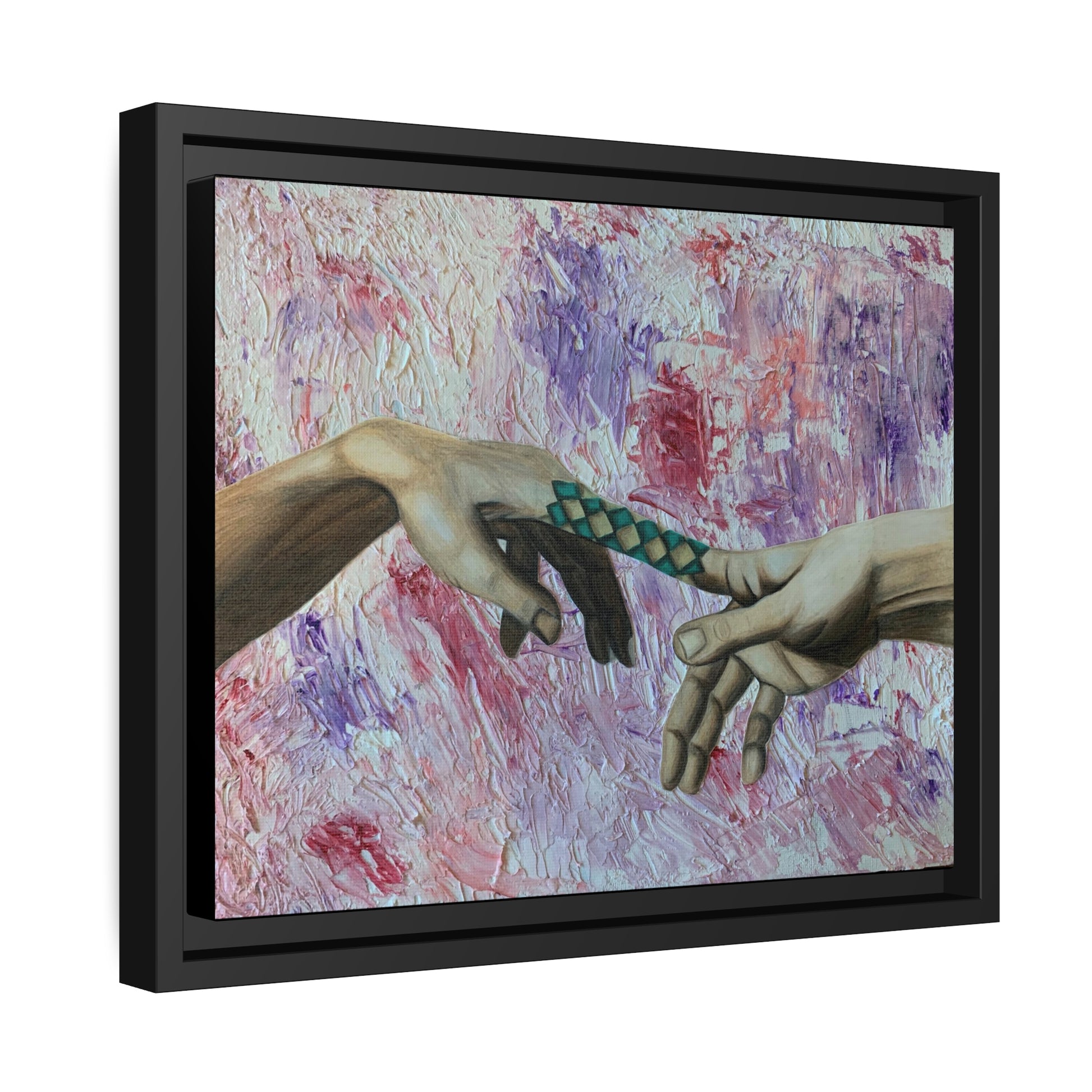 Framed Canvas of “Bound In Entrapment" - art under moonlight
