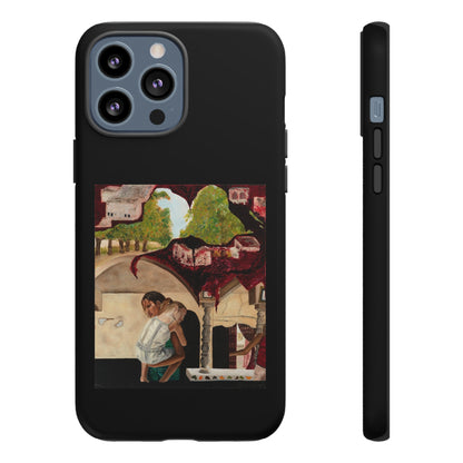 Tough Phone Case Print with "Psyche of Lost Youth" - art under moonlight