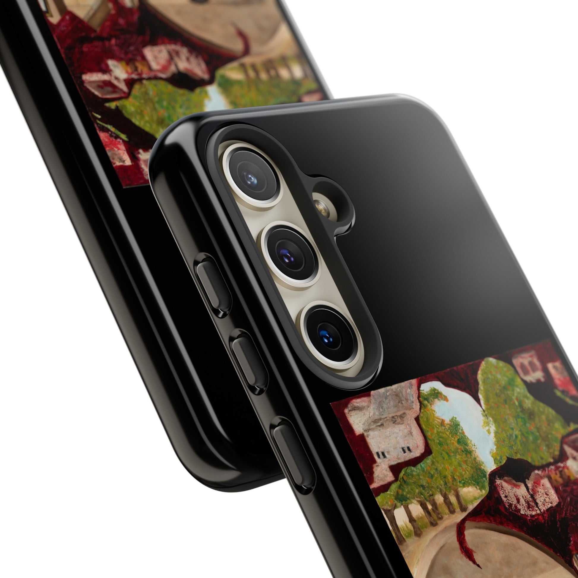 Tough Phone Case Print with "Psyche of Lost Youth" - art under moonlight