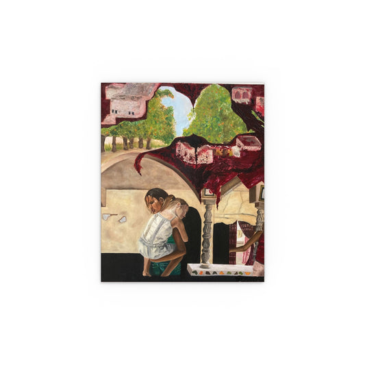Indoor and Outdoor Silk Poster Print of “A Psyche of Lost Youth" - art under moonlight