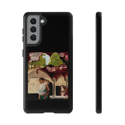 Tough Phone Case Print with "Psyche of Lost Youth" - art under moonlight