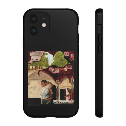 Tough Phone Case Print with "Psyche of Lost Youth" - art under moonlight