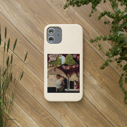 Biodegradable Phone Case Printed with "Psyche of Lost Youth" - art under moonlight