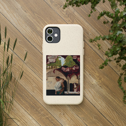 Biodegradable Phone Case Printed with "Psyche of Lost Youth" - art under moonlight