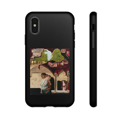 Tough Phone Case Print with "Psyche of Lost Youth" - art under moonlight
