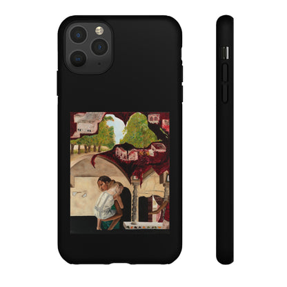 Tough Phone Case Print with "Psyche of Lost Youth" - art under moonlight