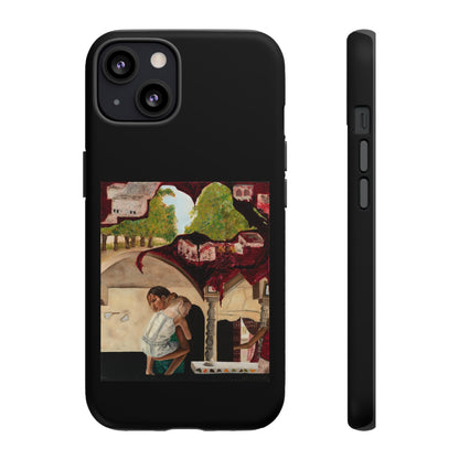 Tough Phone Case Print with "Psyche of Lost Youth" - art under moonlight