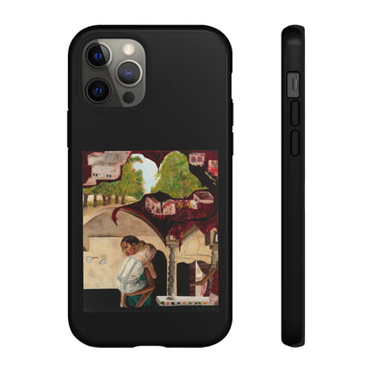 Tough Phone Case Print with "Psyche of Lost Youth" - art under moonlight