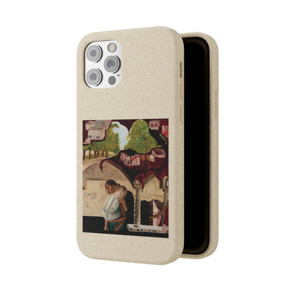 Biodegradable Phone Case Printed with "Psyche of Lost Youth" - art under moonlight